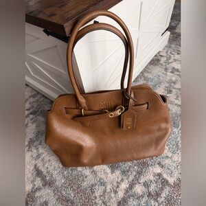 Miu Miu Brown Leather Shoulder Bag